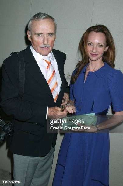 Dennis Hopper of "E-Ring" and wife Victoria Duffy during 2005/2006 NBC UpFront - Talent After Party at Maritime Hotel in New York City, New York,...