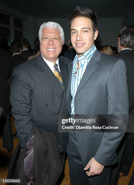 Dennis Basso and Eric Villency during Absolute Magazine Launch Party at One Central Park Condominuims in New York City, New York, United States.