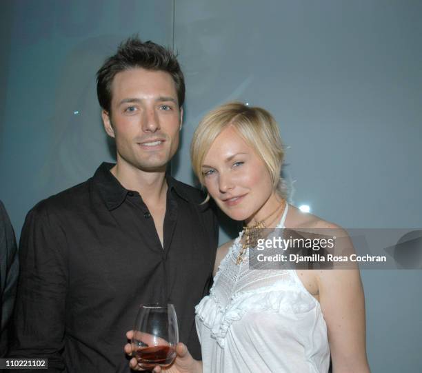 Bruce Weyman and Laura Allen during The Gersh Agency and Gotham Magazine Celebrate 2005 New York UpFronts at Bed in New York City, New York, United...