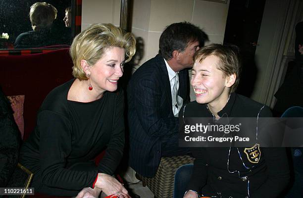 Catherine Deneuve and Isild Le Besco during Catherine Deneuve and The French Institute Alliance Francaise Host "La Nuit Des Etoiles", a French Film...