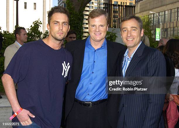 Desmond Harrington, Jerry Lambert and Fred Goss during 2005/2006 ABC UpFront at Lincoln Center in New York City, New York, United States.