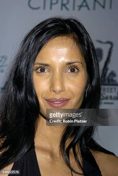 Padma Lakshmi during The 2005 Wall Street Concert Series Benefiting Wall Street Rising Starring Rod Stewart at Ciprianis Wall Street in New York...