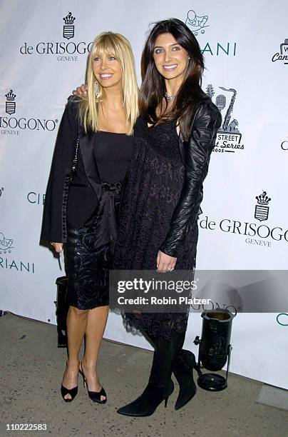 Lisa Gastineau and Brittny Gastineau during The 2005 Wall Street Concert Series Benefiting Wall Street Rising Starring Rod Stewart at Ciprianis Wall...