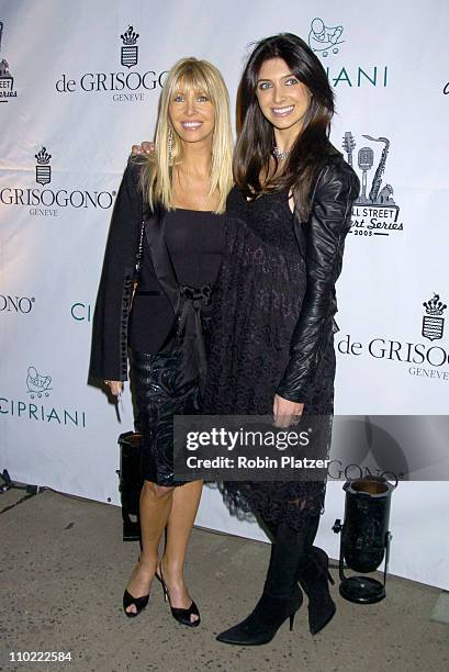 Lisa Gastineau and Brittny Gastineau during The 2005 Wall Street Concert Series Benefiting Wall Street Rising Starring Rod Stewart at Ciprianis Wall...