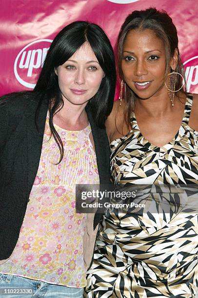 Shannen Doherty and Holly Robinson Peete, stars of the new UPN show "Love, Inc."