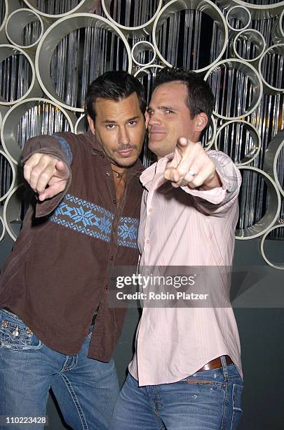 Ricky Paull Goldin and Michael Park during Party for The Hot Men of CBS Guiding Light and As The World Turns which was filmed for David Tuteras...