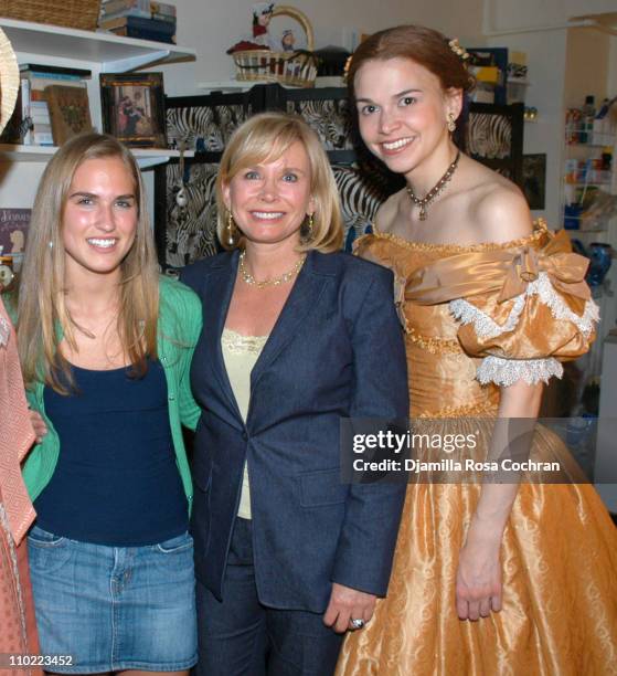 Ashley Bush, Sharon Bush and Sutton Foster during Maureen McGovern, Ashley Bush, Sharon Bush and Sutton Foster at "Little Women" at Virginia Theater...