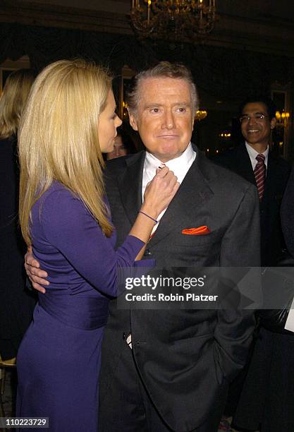 Kelly Ripa and Regis Philbin during 16th Annual PAL Women of The Year Luncheon honoring Kelly Ripa and Paula Zahn at The Pierre Hotel in New York...
