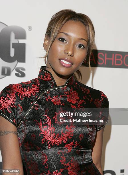 Playboy playmate Nicole Narain during Mercedes-Benz Fall 2005 L.A. Fashion Week at Smashbox Studios - RU Single - After Party at Smashbox Studios in...