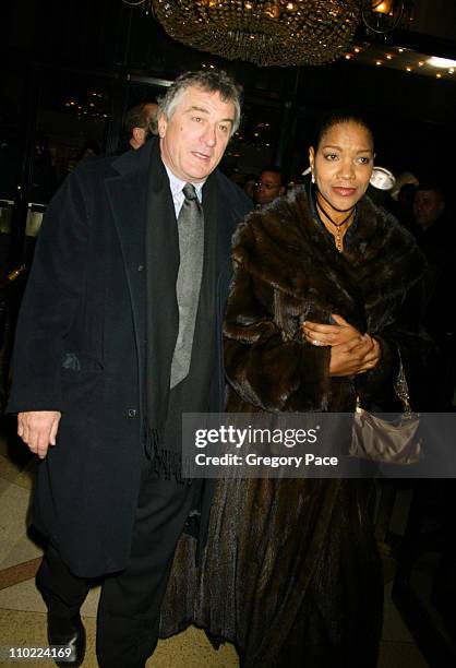 Robert De Niro and Grace Hightower during "Raging Bull" 25th Anniversary and Collector's Edition DVD Release Celebration - Inside Arrivals at...