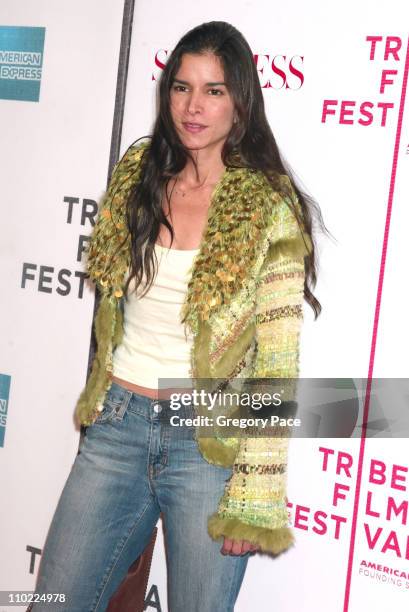 Patricia Velasquez during 4th Annual Tribeca Film Festival - "Seamless" Premiere - Inside Arrivals at Tribeca Performing Arts Center in New York...