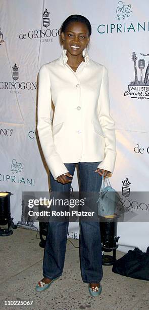 Oluchi during The Cipriani Wall Street Concert Series Presents Sheryl Crow - Arrivals at Ciprianis Wall Street in New York, New York, United States.