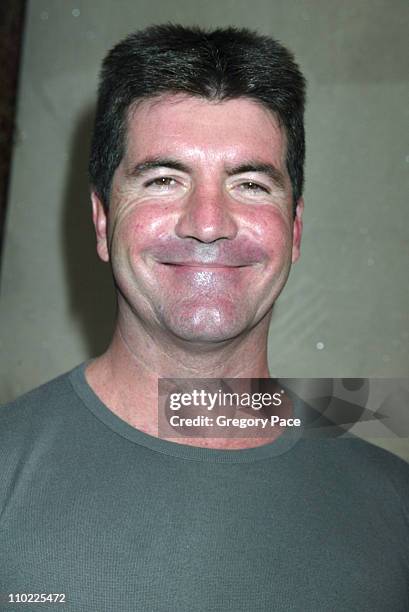 Simon Cowell during 2005/2006 FOX Prime Time UpFront - Inside Green Room and Party at Seppi's Restaurant and Central Park Boathouse in New York City,...