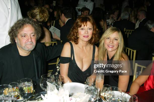 Carlos Falchi, Susan Sarandon and Kim Cattrall during The Accessories Council Presents the 8th Annual Ace Awards at Cipriani 42nd Street in New York...