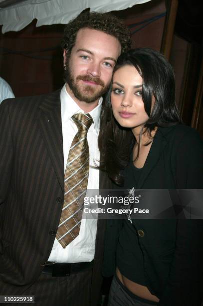 Danny Masterson and Mila Kunis during 2005/2006 FOX Prime Time UpFront - Inside Green Room and Party at Seppi's Restaurant and Central Park Boathouse...