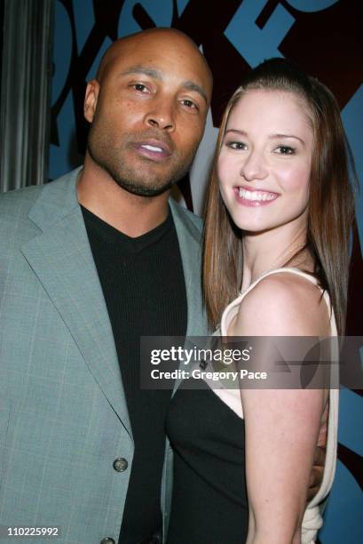 Mathew St. Patrick and Chyler Leigh during 2005/2006 FOX Prime Time UpFront - Inside Green Room and Party at Seppi's Restaurant and Central Park...