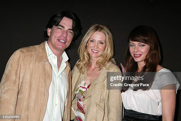 Peter Gallagher, Kelly Rowan and Melinda Clarke during 2005/2006 FOX Prime Time UpFront - Inside Green Room and Party at Seppi's Restaurant and...