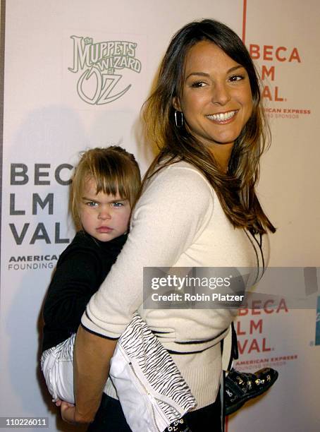 Eva La Rue and daughter Kaya Callahan during 4th Annual Tribeca Film Festival - "The Muppets' Wizard of Oz" Premiere at The Tribeca Performing Arts...