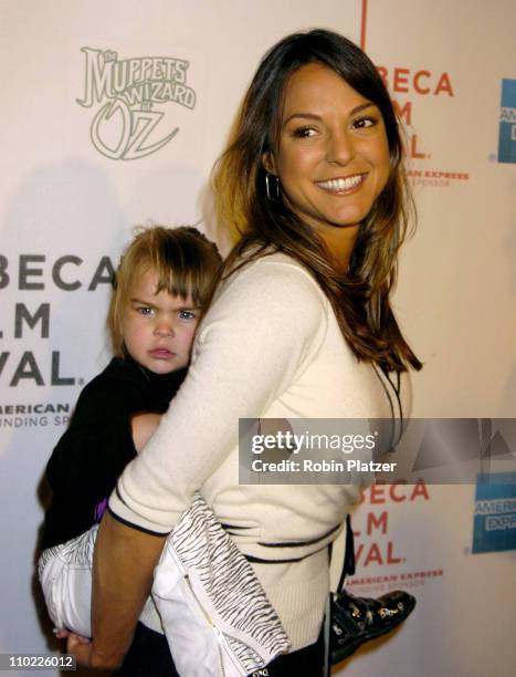 Eva La Rue and daughter Kaya Callahan during 4th Annual Tribeca Film Festival - "The Muppets' Wizard of Oz" Premiere at The Tribeca Performing Arts...