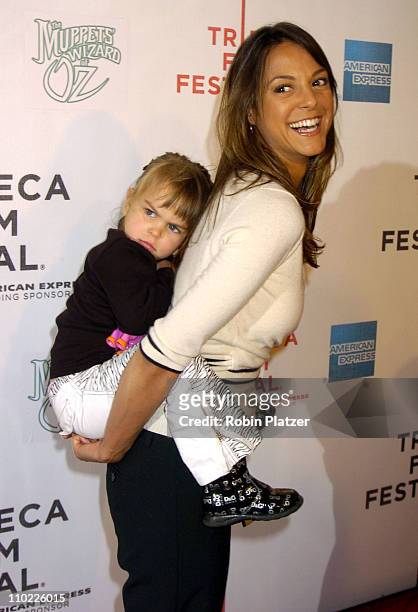 Eva La Rue and daughter Kaya Callahan during 4th Annual Tribeca Film Festival - "The Muppets' Wizard of Oz" Premiere at The Tribeca Performing Arts...