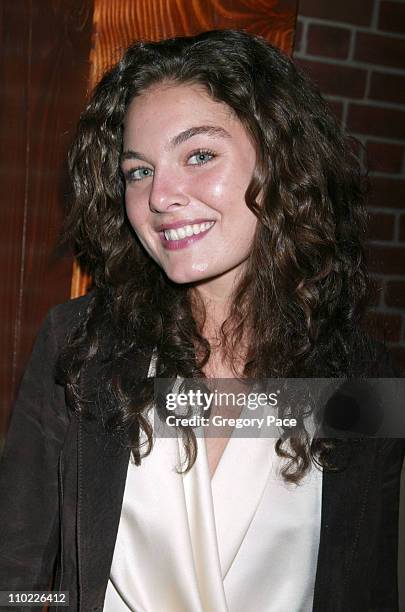 Alexa Davalos during 2005/2006 FOX Prime Time UpFront - Inside Green Room and Party at Seppi's Restaurant and Central Park Boathouse in New York...