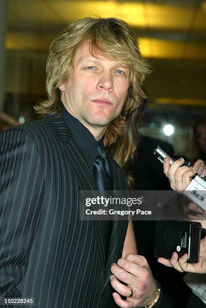 Jon Bon Jovi during amfAR and ACRIA Honor Herb Ritts with a Sale of Contemporary Artwork - Inside Arrivals at Sothebys in New York City, New York,...