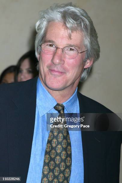 Richard Gere during amfAR and ACRIA Honor Herb Ritts with a Sale of Contemporary Artwork - Inside Arrivals at Sothebys in New York City, New York,...