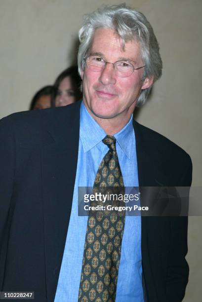 Richard Gere during amfAR and ACRIA Honor Herb Ritts with a Sale of Contemporary Artwork - Inside Arrivals at Sothebys in New York City, New York,...