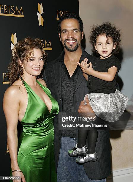 Kristoff St. John , wife Alana and daughter Lola