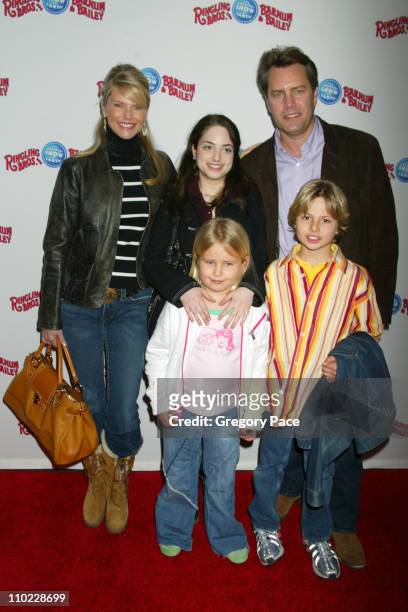 Christie Brinkley, daughter Alexis Joel, daughter Sailor, husband Peter Cook and son Jack