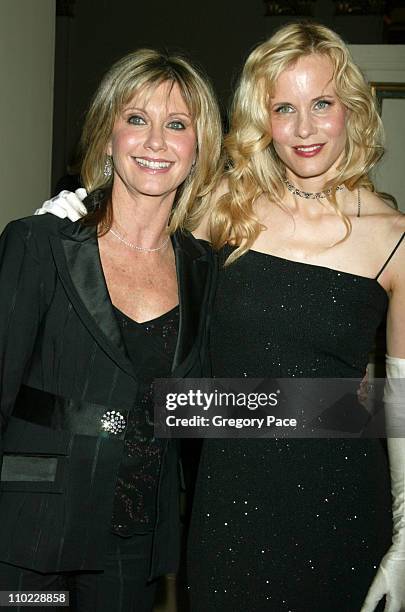 Olivia Newton-John and Lori Singer during Tribute to Olivia Newton-John at the "One World One Child" Benefit at The Plaza Hotel in New York City, New...