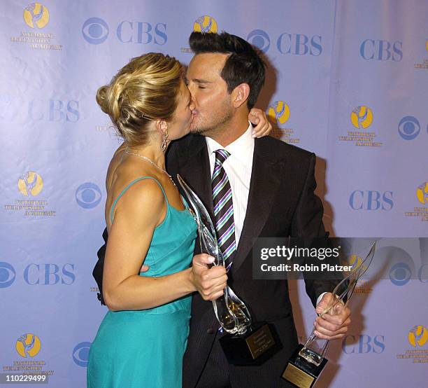 Beth Ehlers and Ricky Paull Goldin during 32nd Annual Daytime Emmy Awards - Media Press Room at Radio City Music Hall in New York, New York, United...