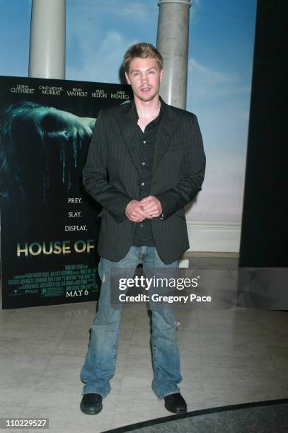 Chad Michael Murray during The Cast of "House of Wax" Launches "Chamber Live! Featuring House of Wax" at Madame Tussauds at Madame Tussauds in New...