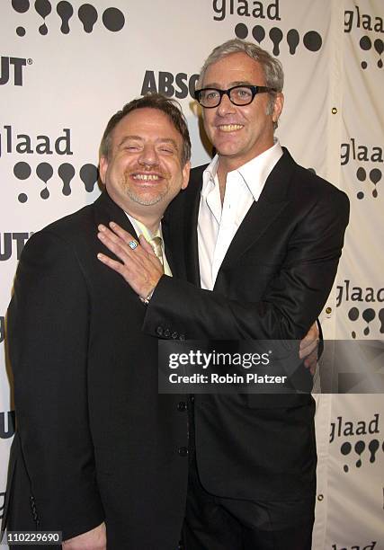 Marc Shaiman and Scott Wittman during 16th Annual GLAAD Media Awards at Marriott Marquis Hotel in New York City, New York, United States.