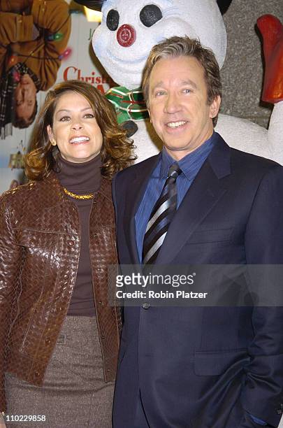 Tim Allen and Jane Hajduk during World Premiere of "Christmas With The Kranks" at Radio City Music Hall in New York City, New York, United States.