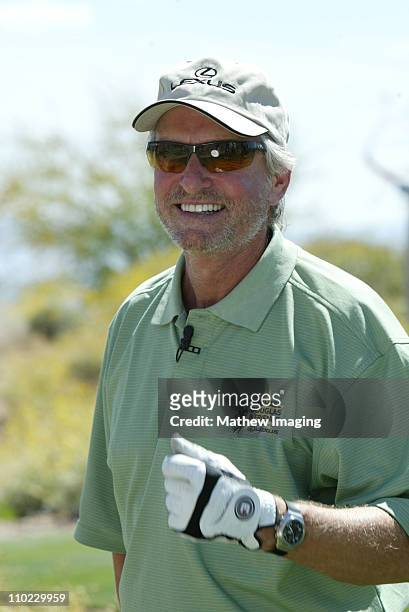 Michael Douglas during The 7th Annual Michael Douglas & Friends Celebrity Golf Tournament Presented by Lexus at Cascata Golf Course in Las Vegas,...