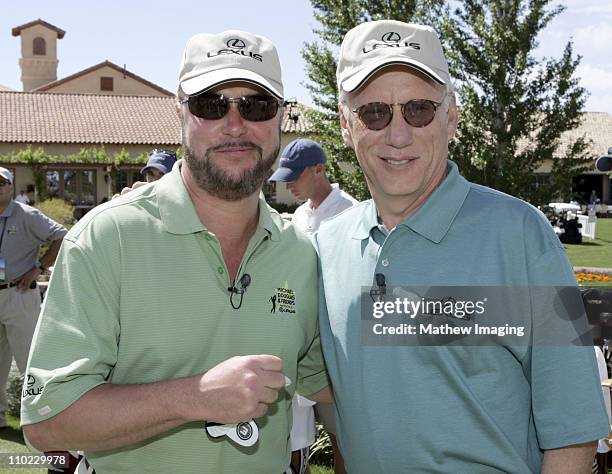 James Petersen and James Woods during The 7th Annual Michael Douglas & Friends Celebrity Golf Tournament Presented by Lexus at Cascata Golf Course in...