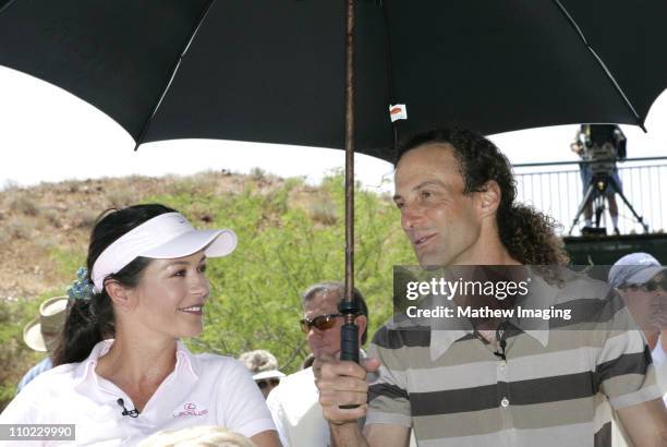 Catherine Zeta-Jones and Kenny G during The 7th Annual Michael Douglas & Friends Celebrity Golf Tournament Presented by Lexus at Cascata Golf Course...