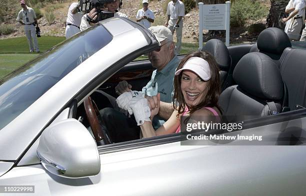 Teri Hatcher and James Woods check out a new Lexus