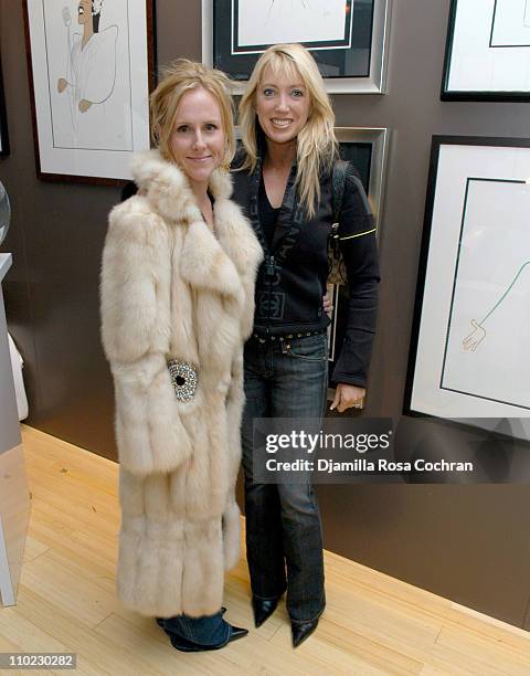 Sarah Siegel Magness and Holly Kylberg during Olympus Fashion Week Fall 2005 - W Hotel VIP Lounge - Day 1 at Bryant Park in New York City, New York,...