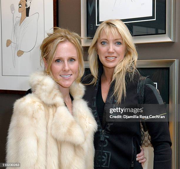 Sarah Siegel Magness and Holly Kylberg during Olympus Fashion Week Fall 2005 - W Hotel VIP Lounge - Day 1 at Bryant Park in New York City, New York,...