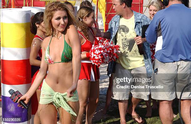 Andrea Lowell during The Girls Gone Wild Halftime Games at Girls Gone Wild Island.