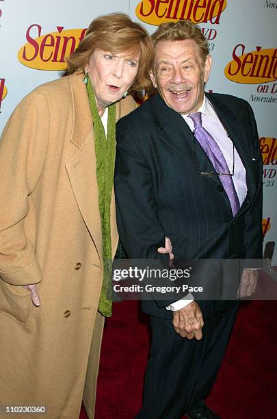 Anne Meara and husband Jerry Stiller during "Seinfeld" DVD Release Party at Rockefeller Plaza in New York City, New York, United States.