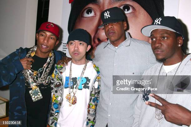 Pharrell Williams, Nico, Jay-Z and Pusha T of Clipse