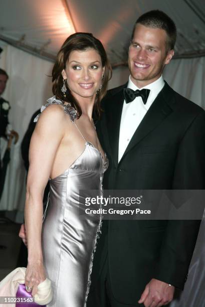 Bridget Moynahan and Tom Brady during The Costume Institute's Gala Celebrating "Chanel" - Departures at The Metropolitan Museum of Art in New York...