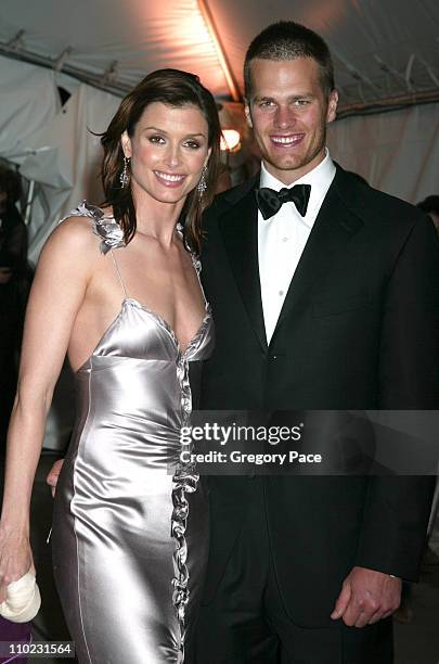 Bridget Moynahan and Tom Brady during The Costume Institute's Gala Celebrating "Chanel" - Departures at The Metropolitan Museum of Art in New York...