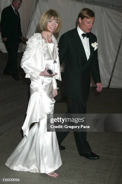 Anna Wintour and Shelby Bryant during The Costume Institute's Gala Celebrating "Chanel" - Departures at The Metropolitan Museum of Art in New York...