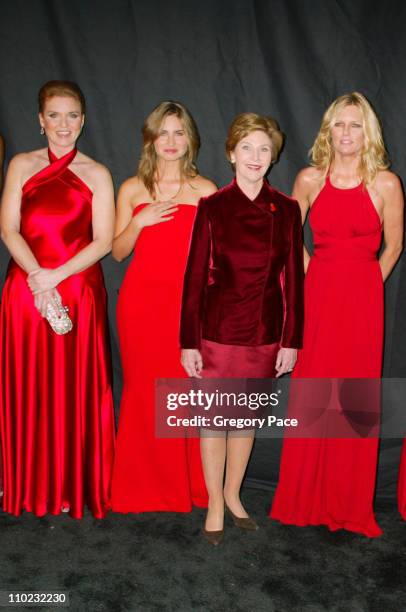 Sarah Ferguson, Lauren Bush , First Lady Laura Bush and Patti Hansen