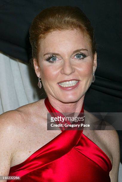Sarah Ferguson during Olympus Fashion Week Fall 2005 - Heart Truth Red Dress Collection - Special Post-Show Meet and Greet with First Lady Laura Bush...