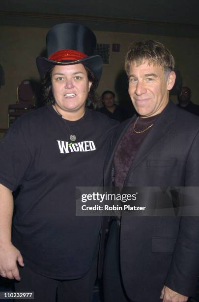 Rosie O' Donnell and Stephen Schwartz during "Pippin" in Concert to Benefit The National AIDS Fund and The Storm Theatre - November 29, 2004 at The...